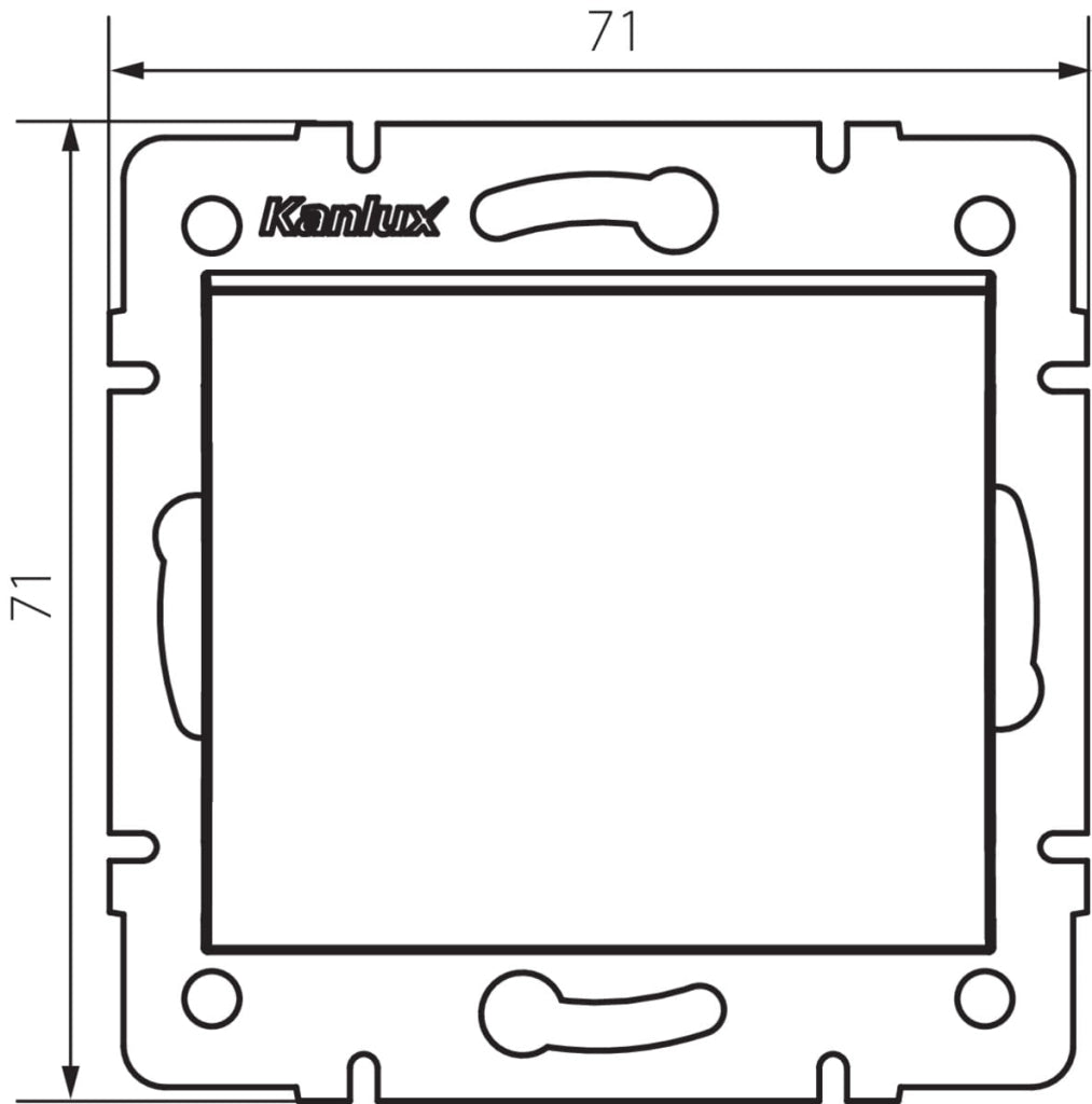 Kanlux LOGI interruttore deviato grafite 10AX 25250