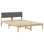 Letto matrimoniale | Letto per adulti | Struttura del Letto marrone e grigio scuro 160 x 200 cm