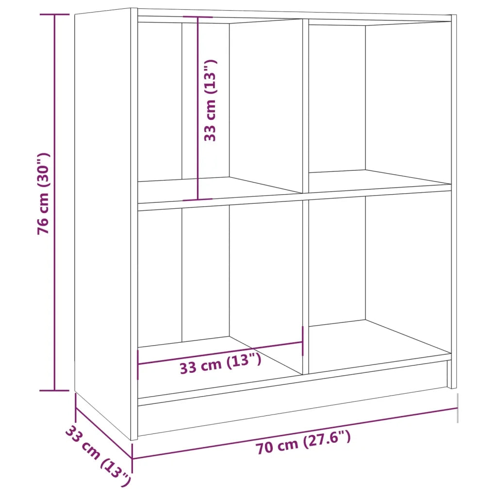 Credenza-Buffet-Armadio da cucina Marrone Ambra 70x33x76 cm in Legno Massello di Pino