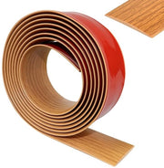 Profilo di transizione in PVC da 4cm di larghezza - striscia di transizione da applicare direttamente sul pavimento (6M, giallo eichen)
