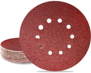 Set di carta abrasiva 225mm - Carta abrasiva a triangolo - Carta abrasiva fine - Carta abrasiva rotonda - Carta abrasiva per segheria a secco - 25 pezzi - Disco abrasivo