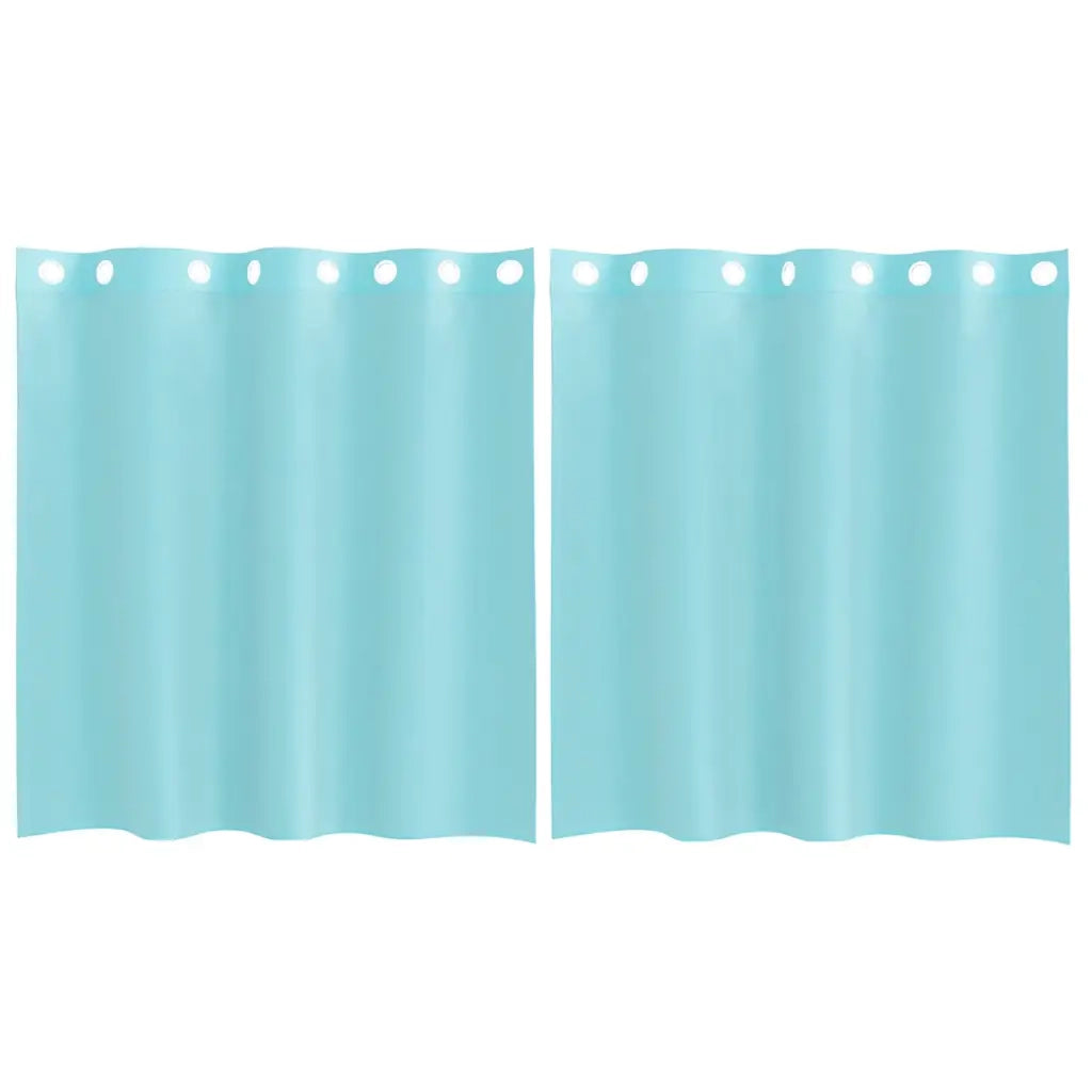 Tende in Voile con Occhielli 2 pz Turchese 4102143