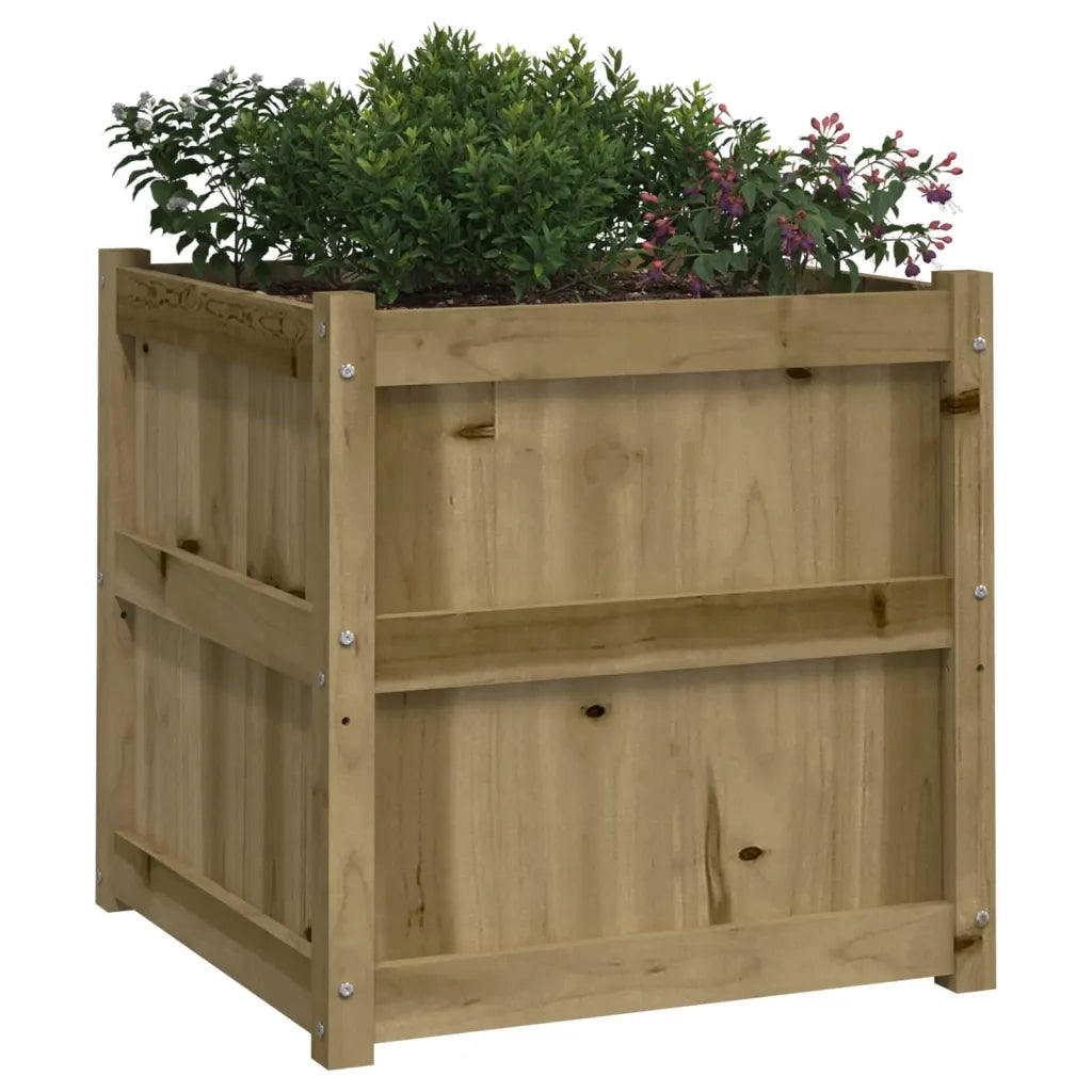 Fioriere da Giardino 2 pz in Legno di Pino Impregnato 837433