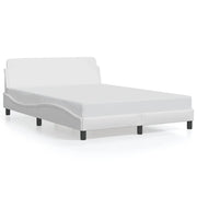 Giroletto-Struttura Letto Dover Bianco 140x200 cm in Similpelle