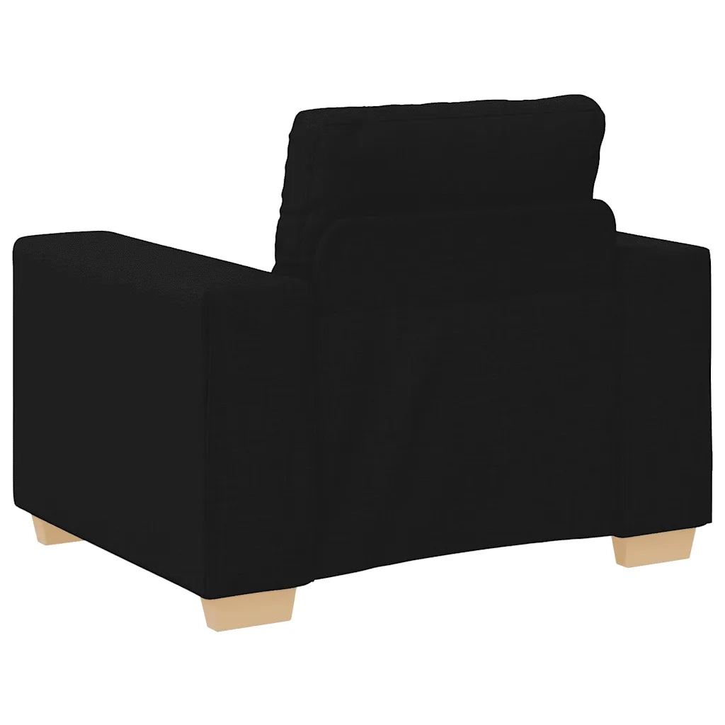 Divano Sedia Nero 100x78x80 cm in Tessuto 4105060