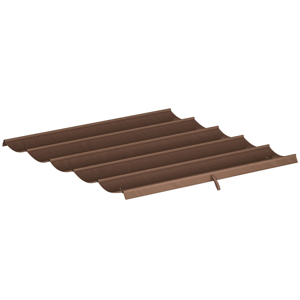 Tenda da sole per pergola retrattile 3x3 m ¨C zephmum ¨C 250x255 cm marrone