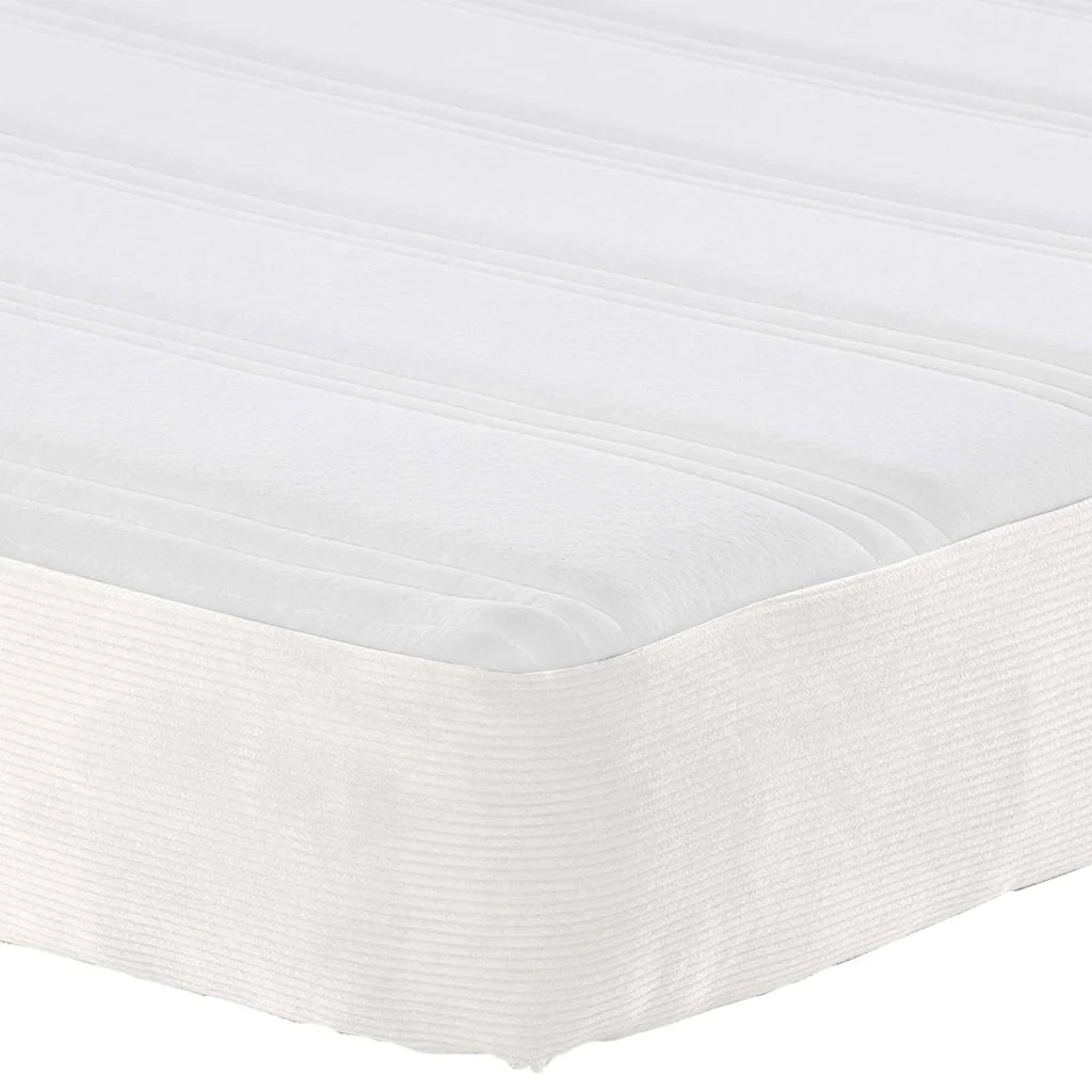 Materasso-Materasso per letto Crema 120 x 190 cm Tessuto