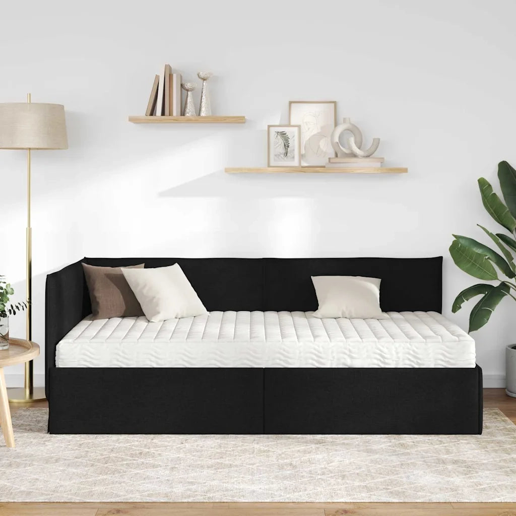 Struttura Letto Angolare con Materasso 2 pcs Verde Velluto 3394007