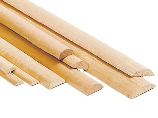 LISTELLO PIALLATO MEZZOTONDO KOTO- - mm.14x30x2450 - 20 pezzi PIRCHER