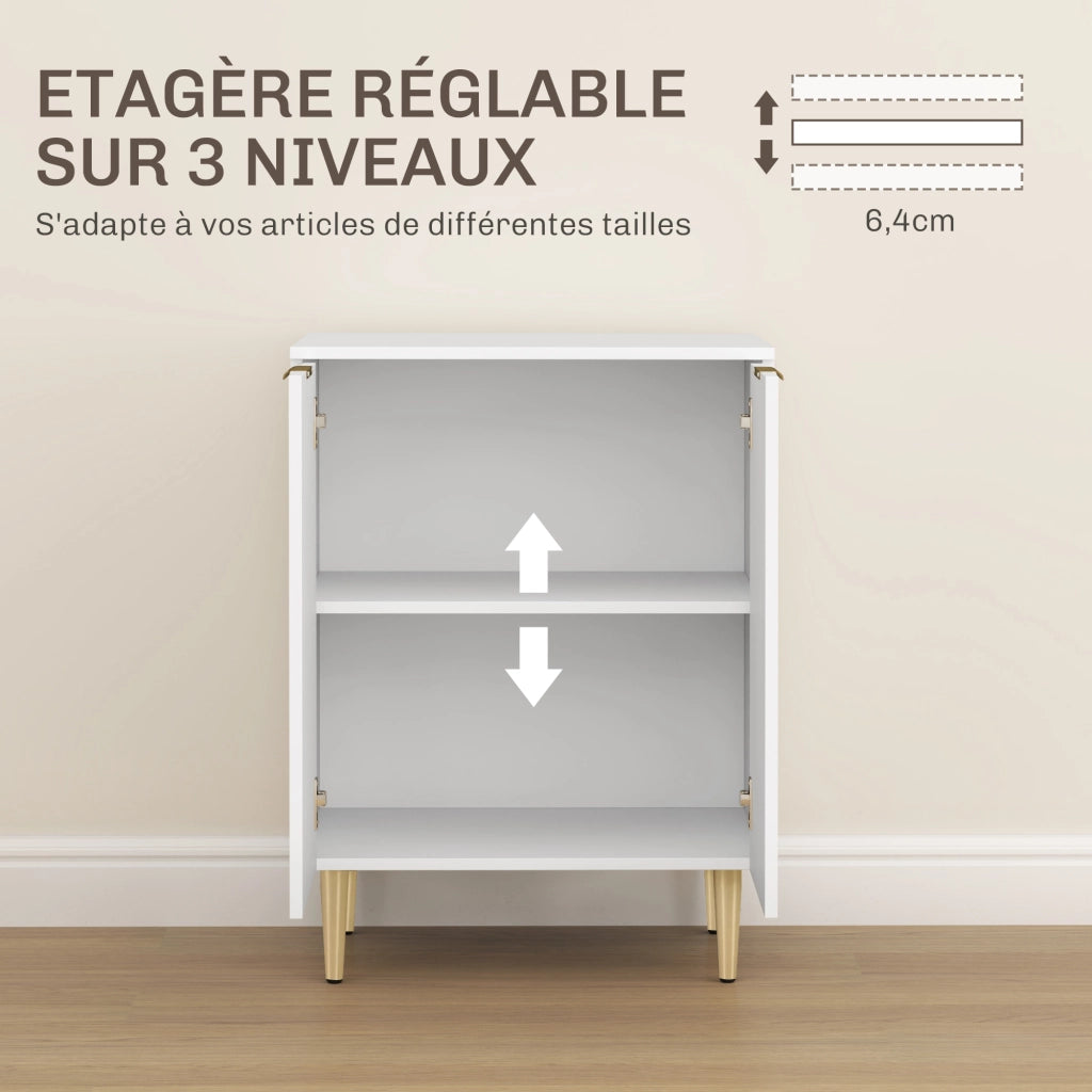 Credenza ¨C Zephmum ¨C 60x40x80 cm bianco
