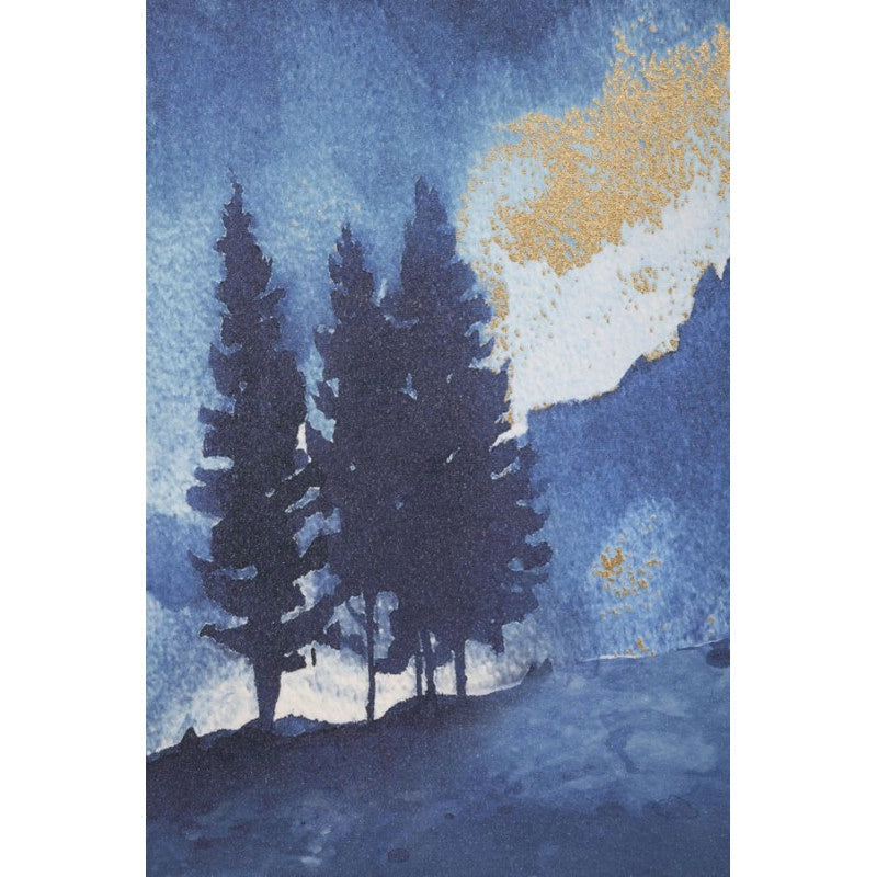Stampa Dipinta Mountain Tree cm 80x3x120
