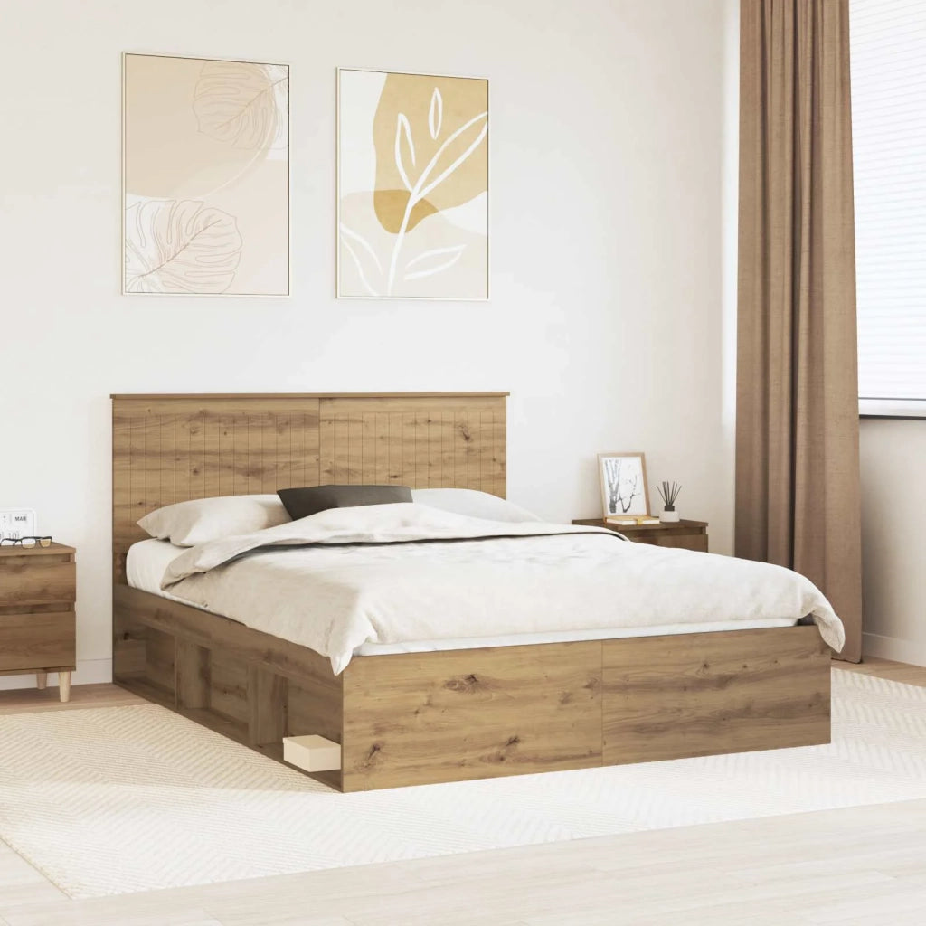 Struttura del letto Rovere Artigianale 150 x 200 cm 3411000