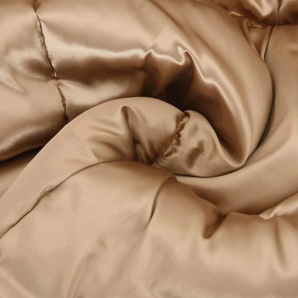 Piumone | Duvet Invernale Oro 135 x 220 cm Satin e Micropile