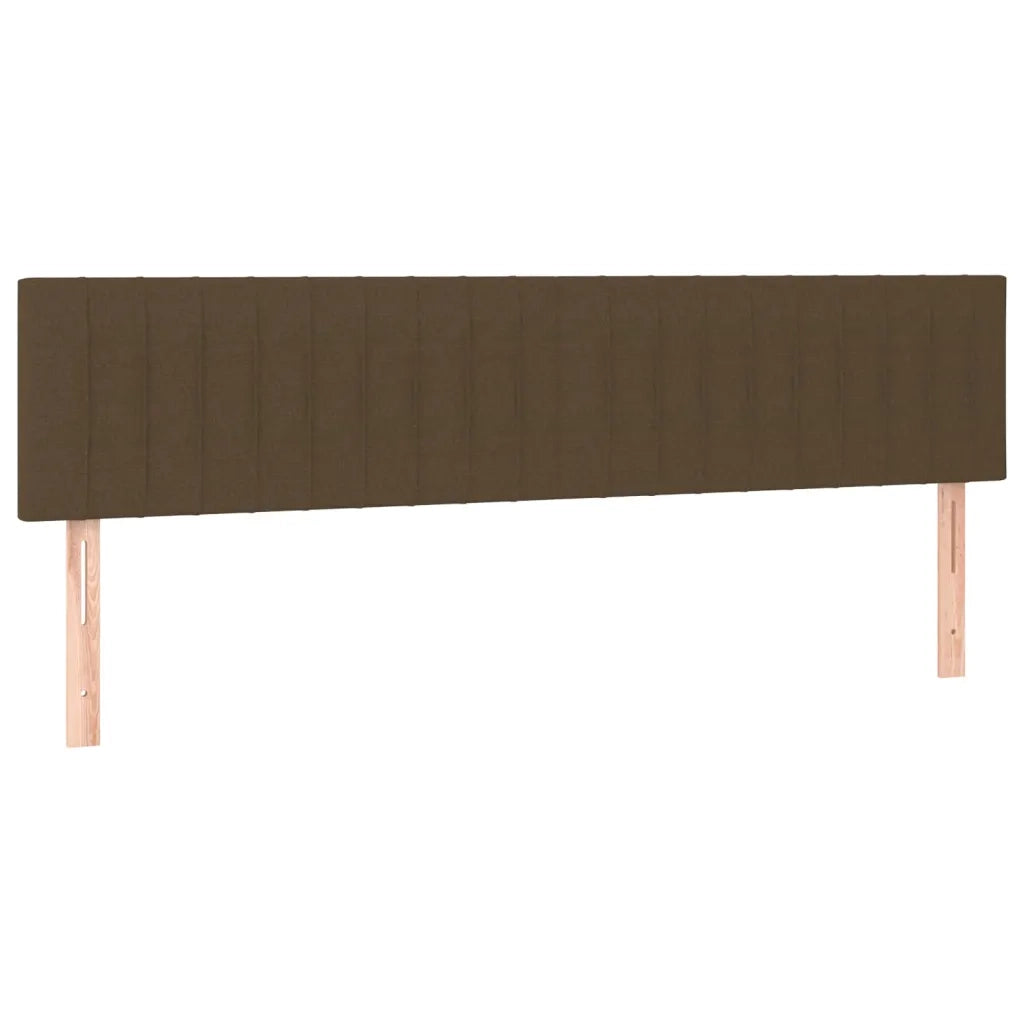 Giroletto a Molle con Materasso Marrone Scuro 180x200cm Tessuto 3126984