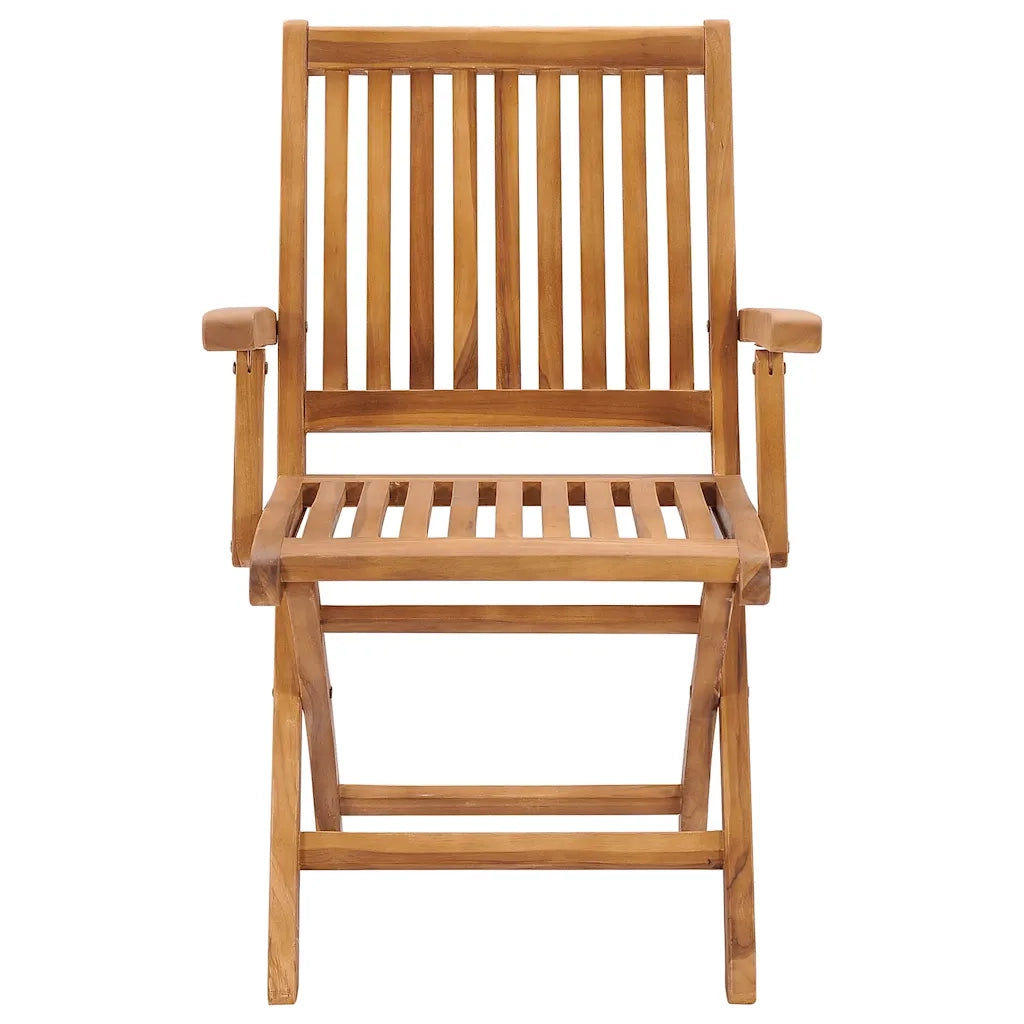 Sedie da Giardino Pieghevoli con Cuscini 6 pz Massello di Teak 3072751