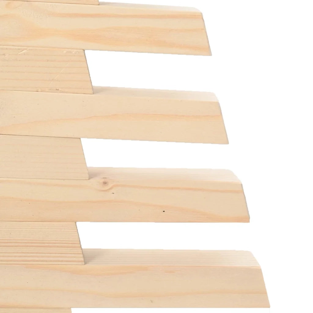 Albero di Natale | Decorazioni natalizie in legno naturale 90 cm Legno di pino massello