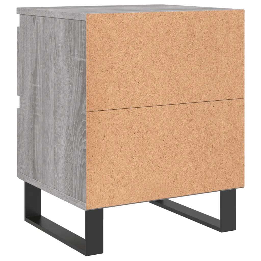 Comodino | Armadio da Notte | Mobiletto da notte Grigio Sonoma 40x35x50 cm in Legno Multistrato