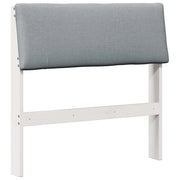 Testiera | Testata imbottita Grigio chiaro 80 cm Pino massello