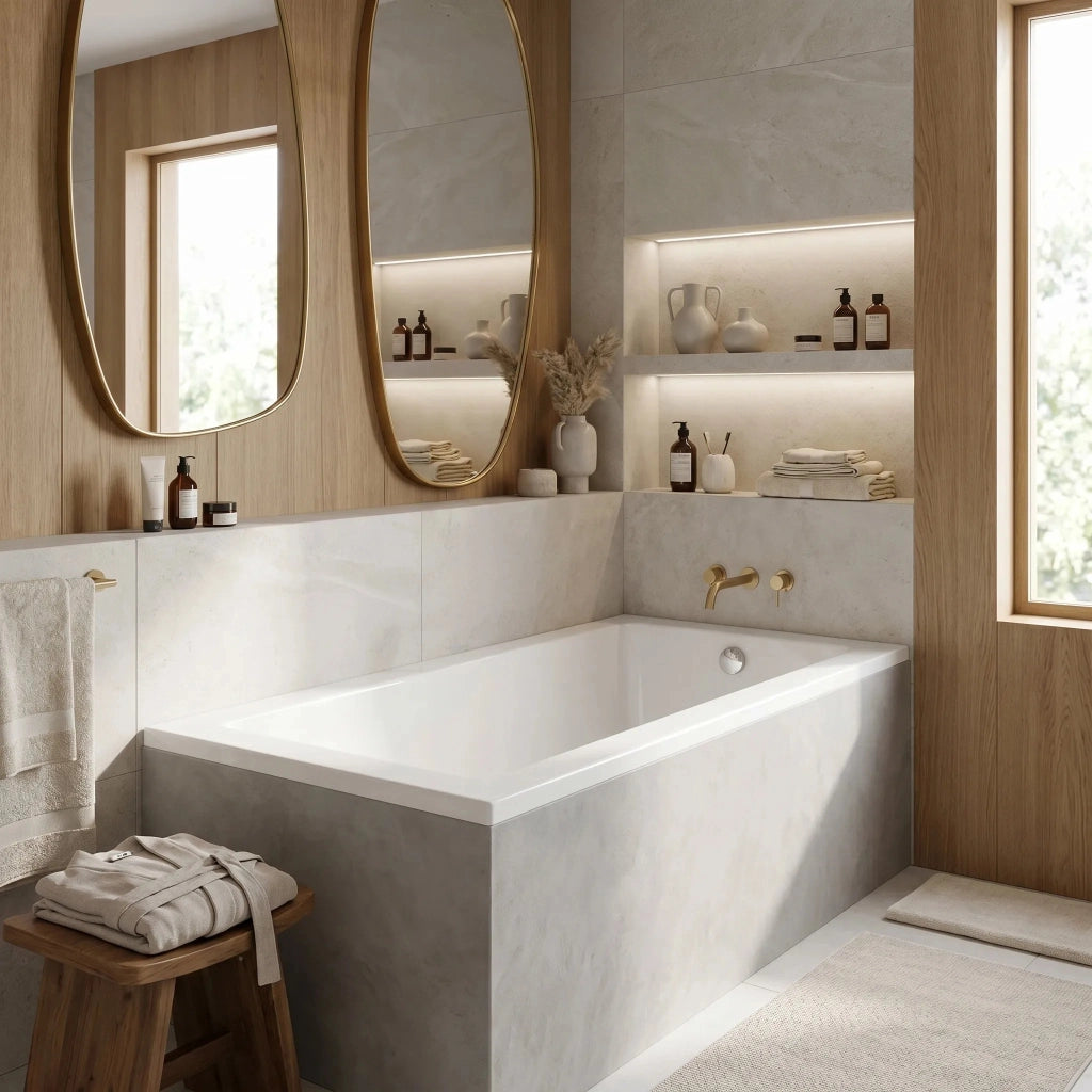 Vasca Da Bagno Acrilica Da Incasso Rea Prima 150