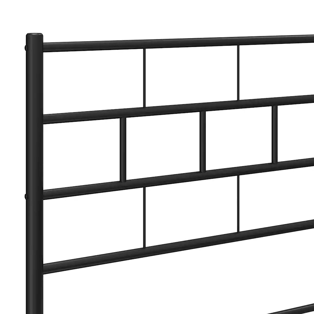 Testiera | Testata di Ricambio in Metallo Nero 193 cm