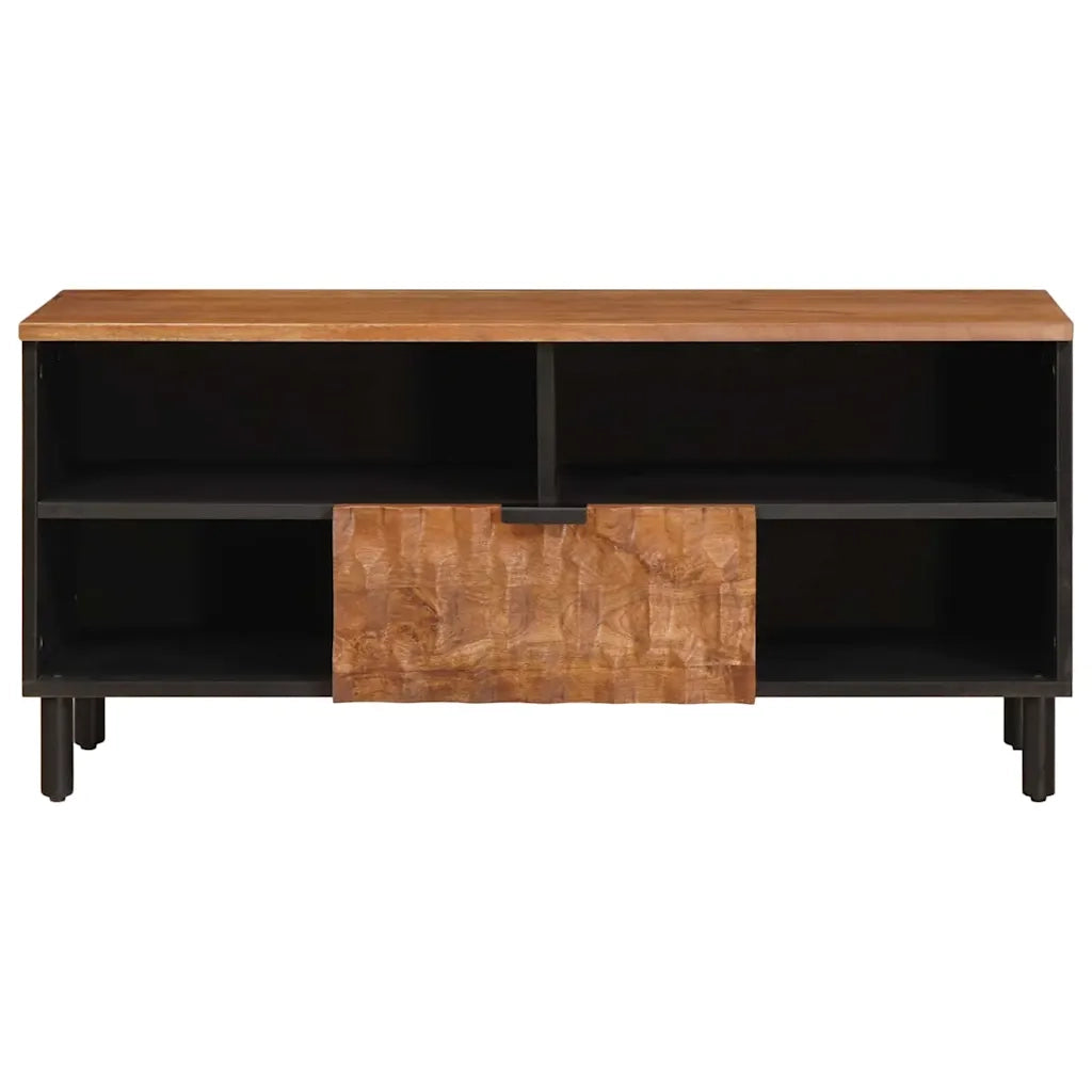 Mobile TV | Armadietto TV | Mobile Porta TV con cassetto Finitura Marrone Acacia 100 x 33 x 46 cm