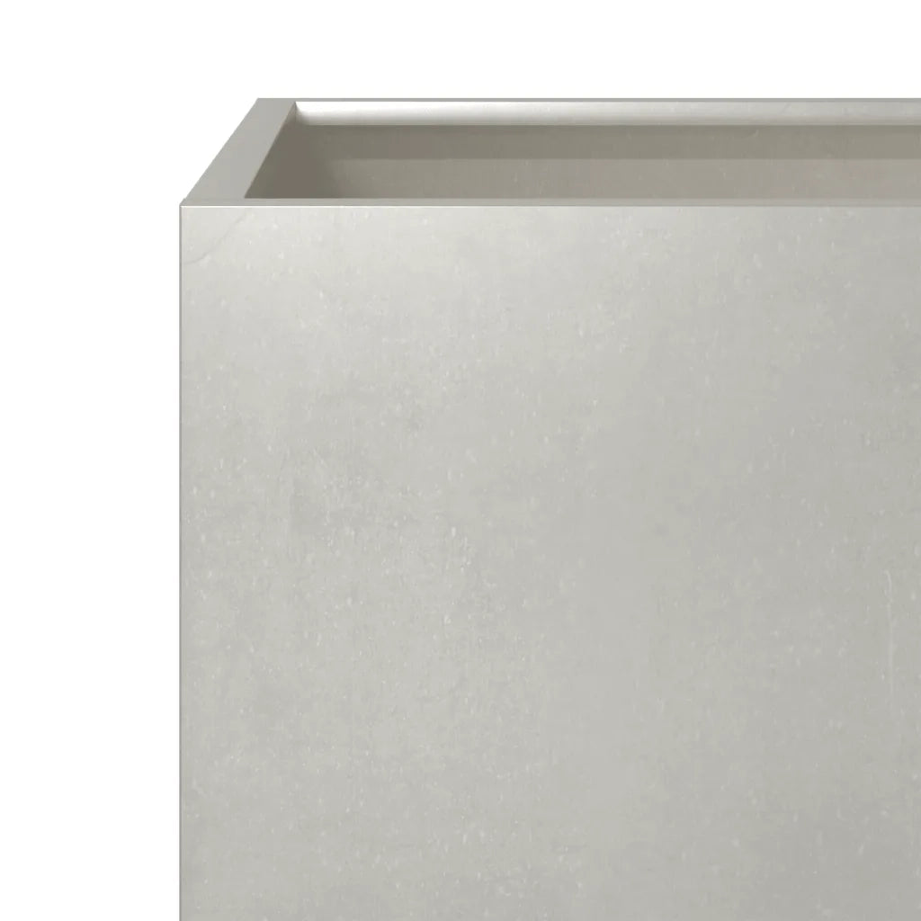 2 pz Fioriere | Cassetta per fiori | Vaso da Giardino 40x40x40 cm in Acciaio Inox