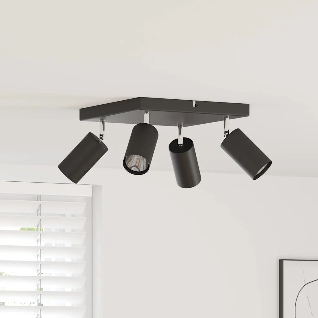 Faretto da soffitto Nero 26 x 26 x 16 cm Metallo 4108200