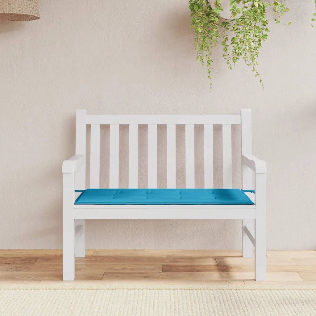 Cuscino per Panca-Cuscini per panchina Blu 100x50x3 cm in Tessuto Oxford