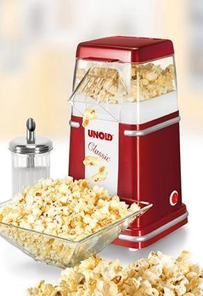 Unold Classic macchina per popcorn Rosso, Argento, Bianco 900 W