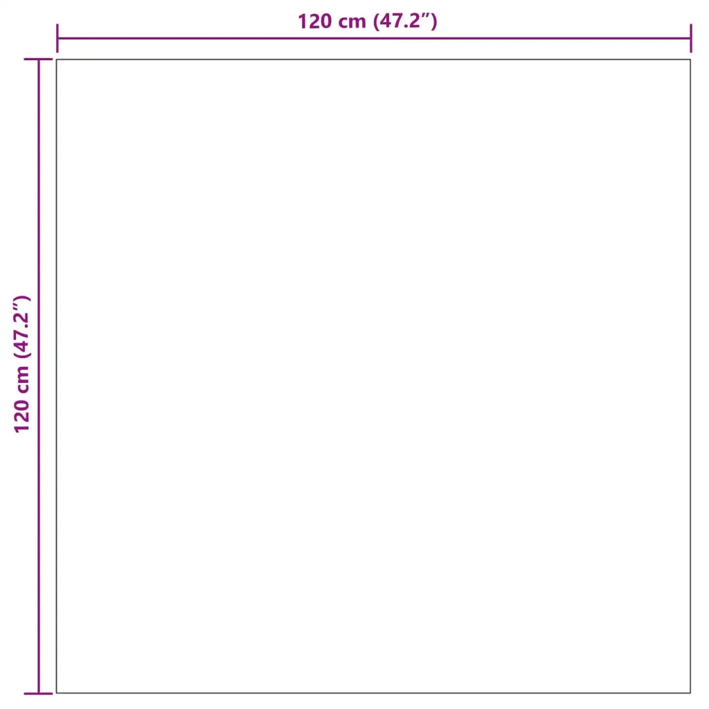 Tappeti per area LUGO Crema e Taupe 120 x 120 cm Poliestere 42022707