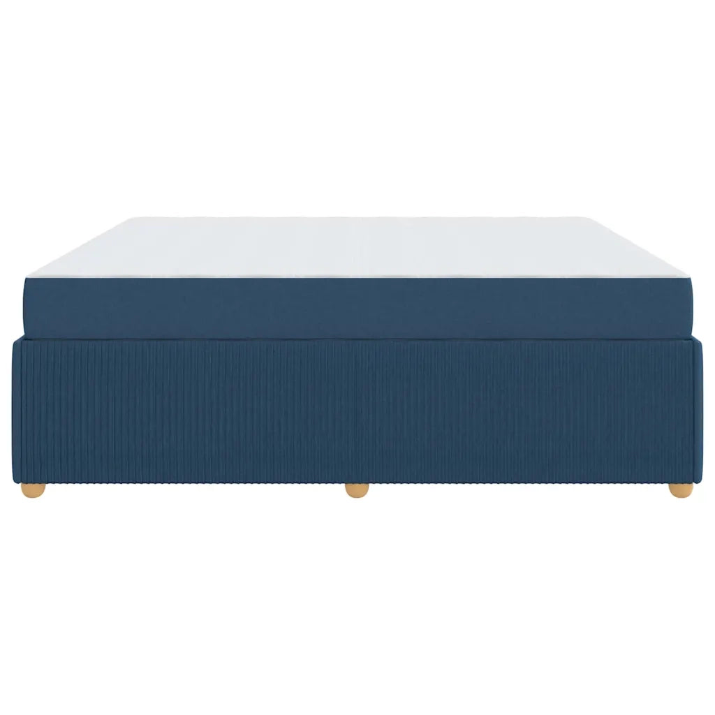 Struttura del letto con materasso Blu 180 x 200 cm Tessuto 3398424