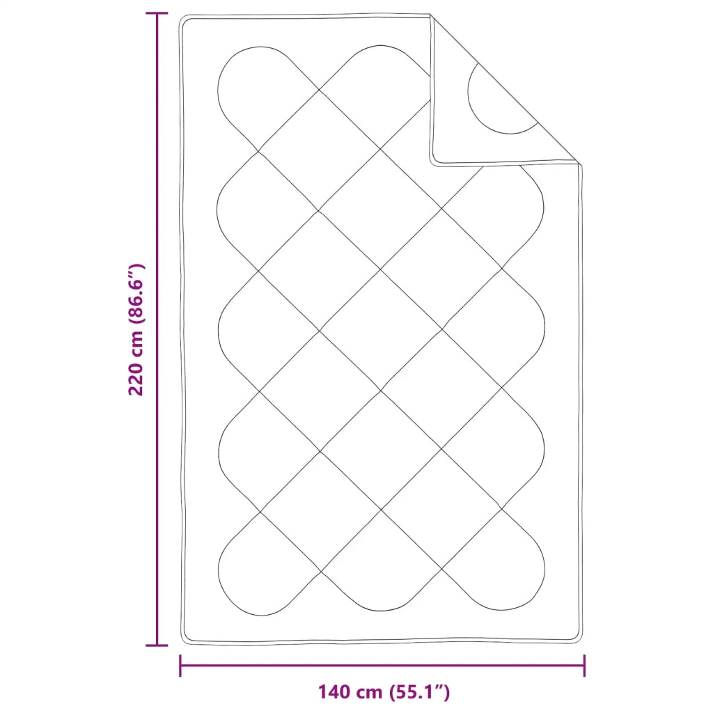 Set di Piumoni con cuscino 2 pcs Bianco Microfibra 3376739