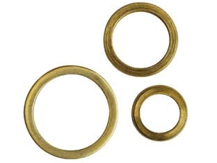 RONDELLE ALZAPORTA IN OTTONE- - ø mm.1318 - 100 pezzi
