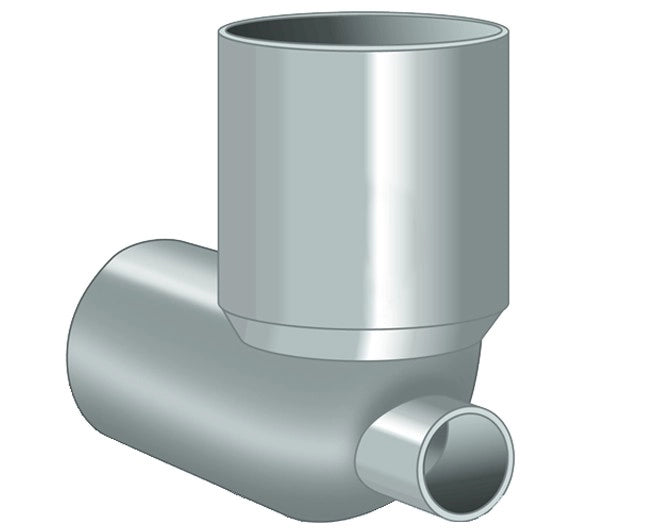 CURVA WC CON ATTACCO FRONTALE ø 100x40   Idroweb
