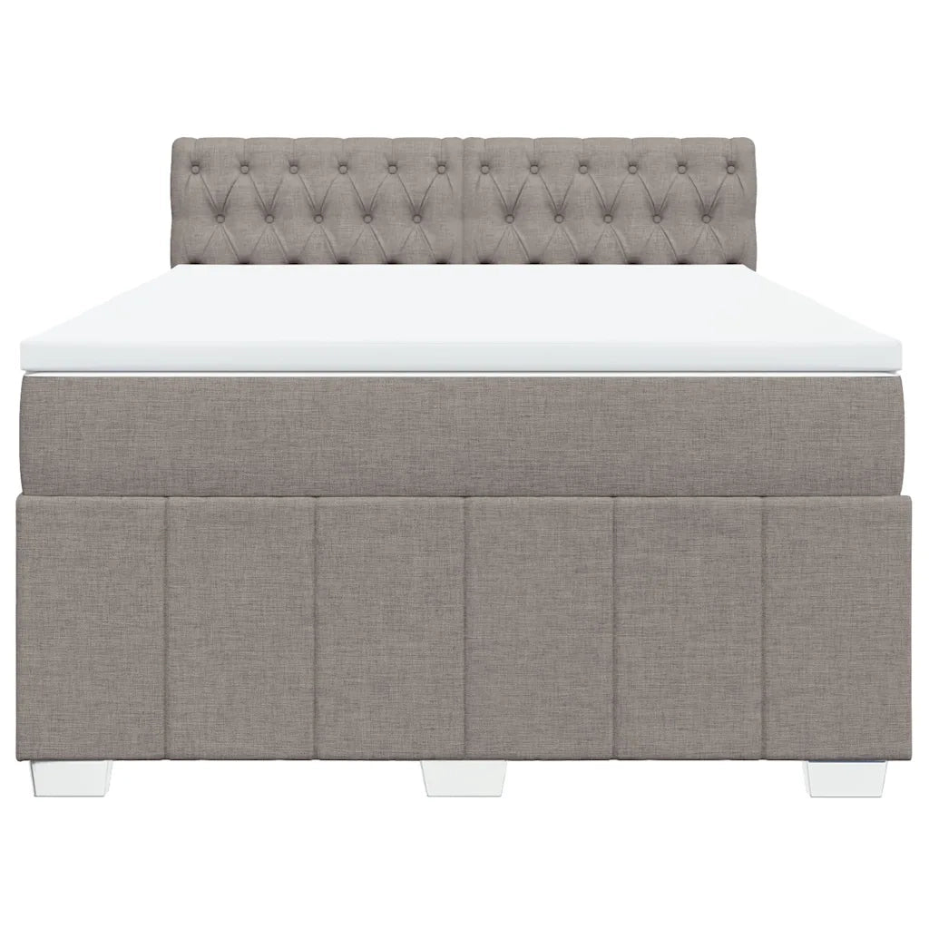 Giroletto a Molle con Materasso Tortora 160x200 cm in Tessuto 3289430