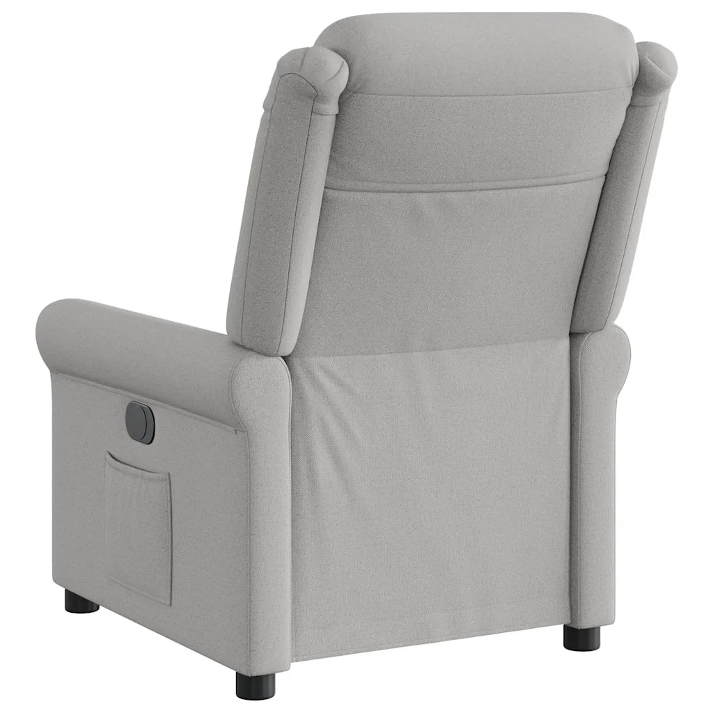 Poltrona Elettrica Reclinabile Grigio Nuvola in Tessuto 3303303