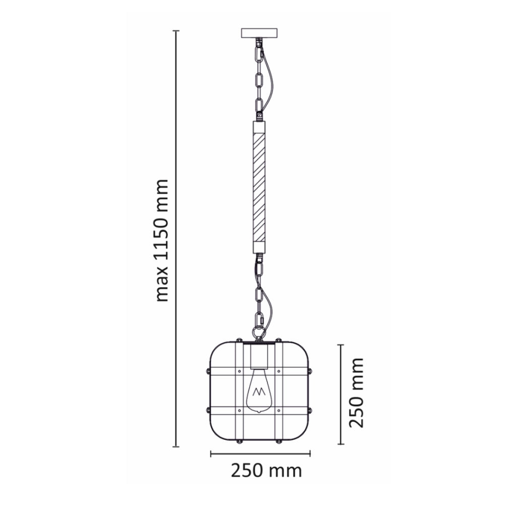Lampada a sospensione Klatka nero oro E27 Polux Ø25 cm