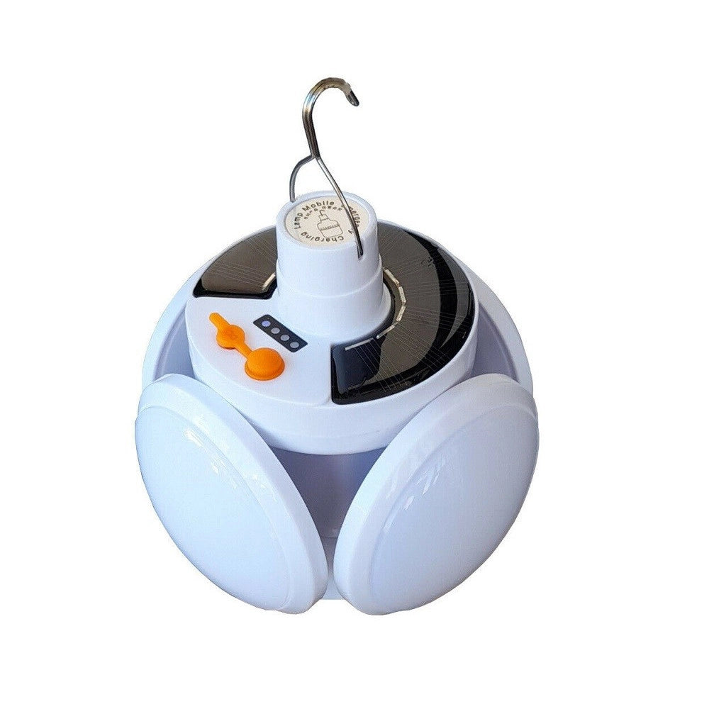 Trade Shop - Lampadina Emergenza Pannello Solare Ricaricabile Deformabile 6500k Ea-94439 -