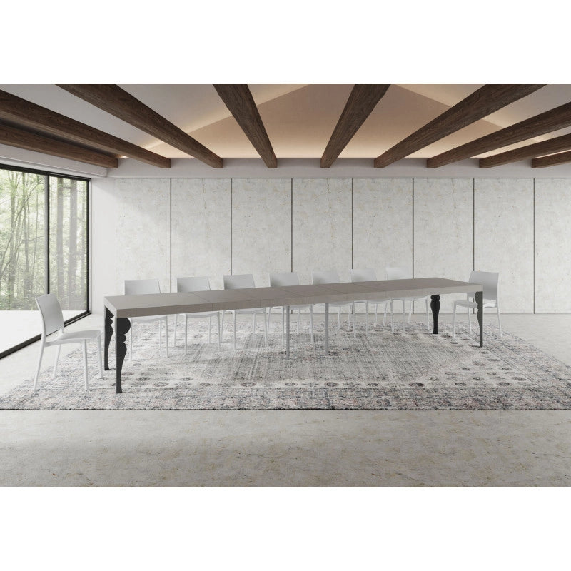 Tavolo allungabile 160/420x90 cm Paxon Premium telaio Antracite - Cashmere
