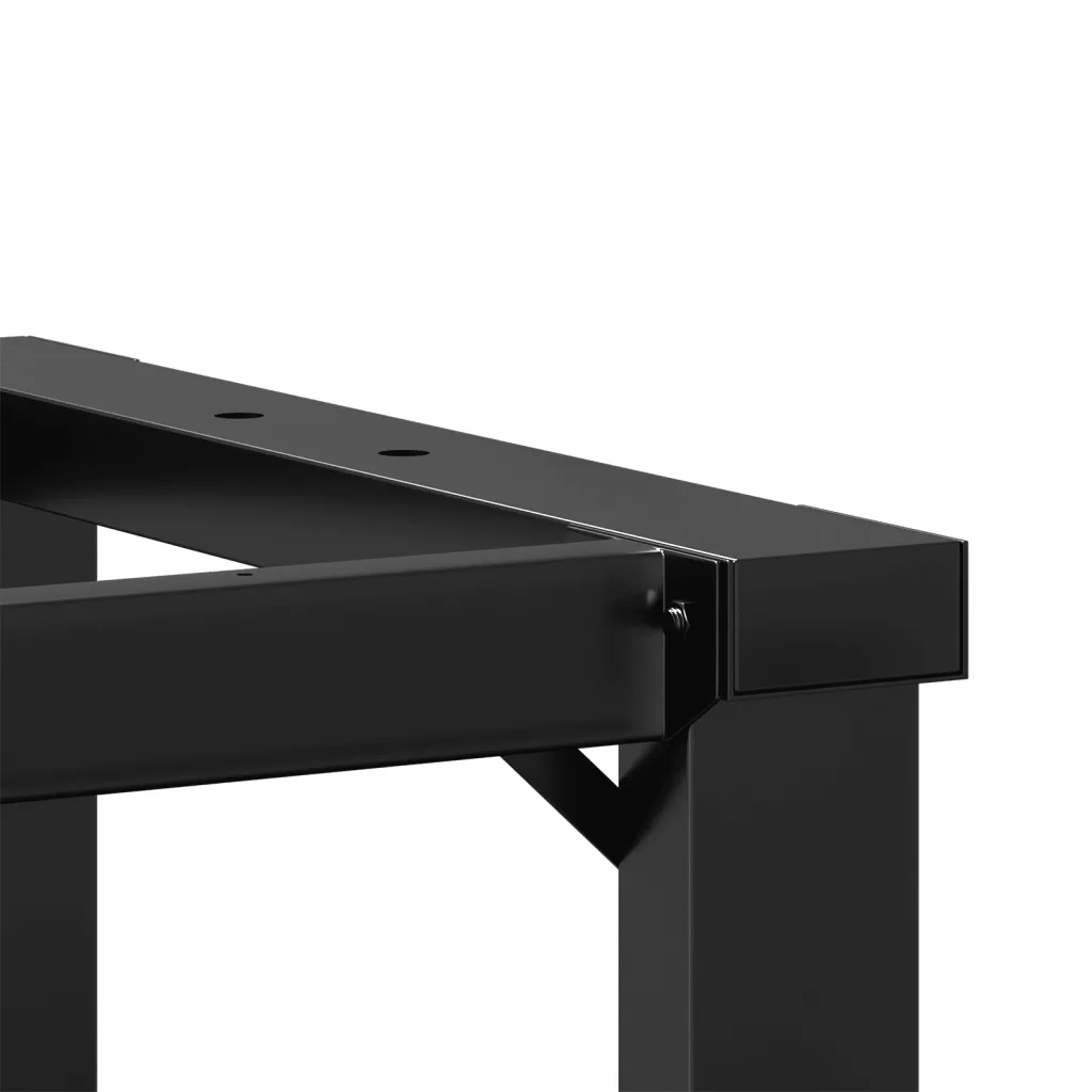 Telaio Gambe a O per Tavolino da Salotto 80x40x43 cm in Acciaio 357876