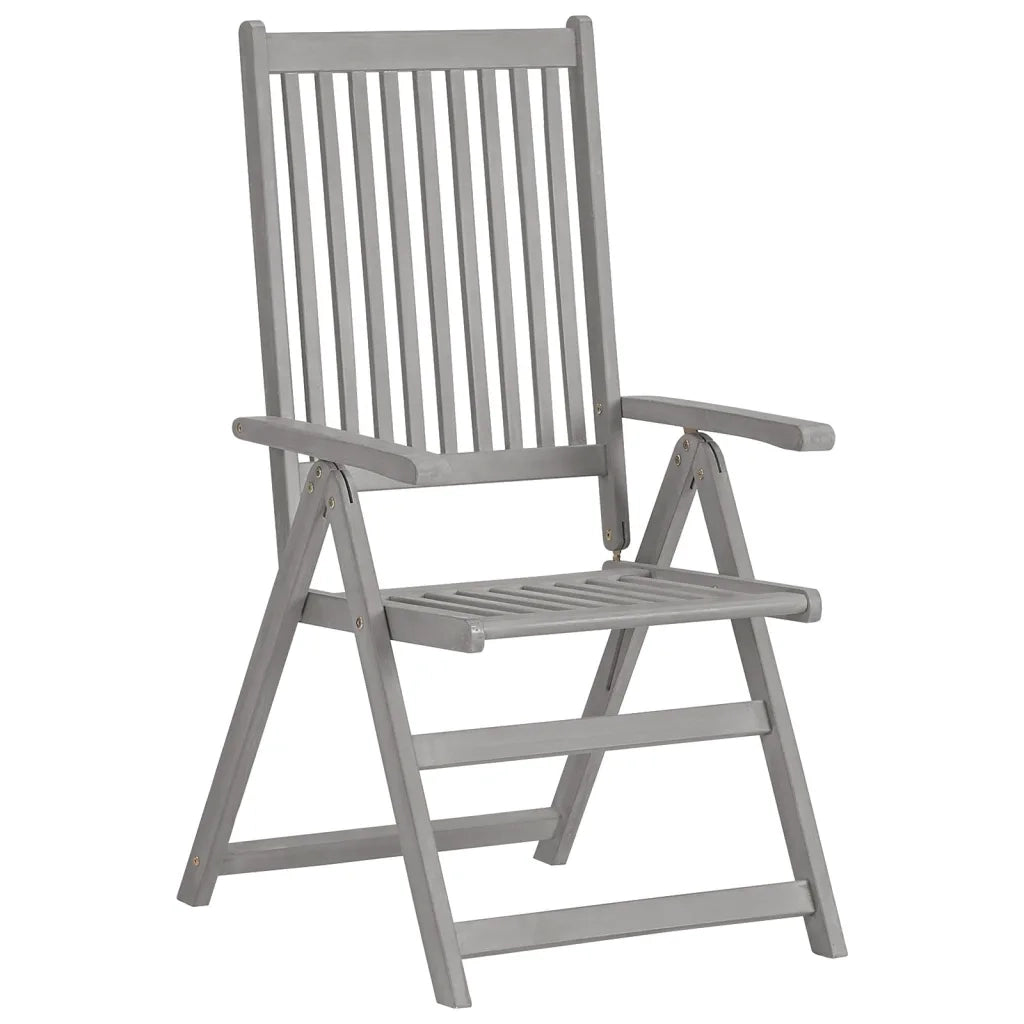 Sedie da Giardino Reclinabili 6 pz con Cuscini Massello Acacia 3065328