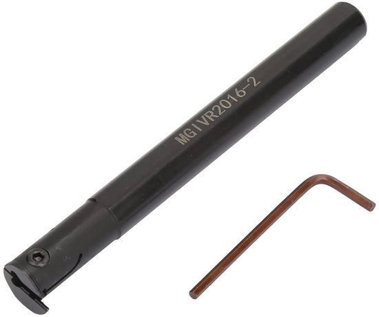 Supporto per strumenti CNC di alta qualità - Boorhouder - Precisione - Diametro del manico 16mm - Lunghezza 160mm - Incluso L Schroevendraaier - Supporto per tornio