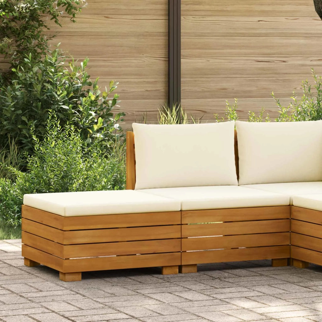 Salotto da Giardino-Set Lounge da Giardino 2 Pezzo Marrone Legno di Acacia Massello 502129