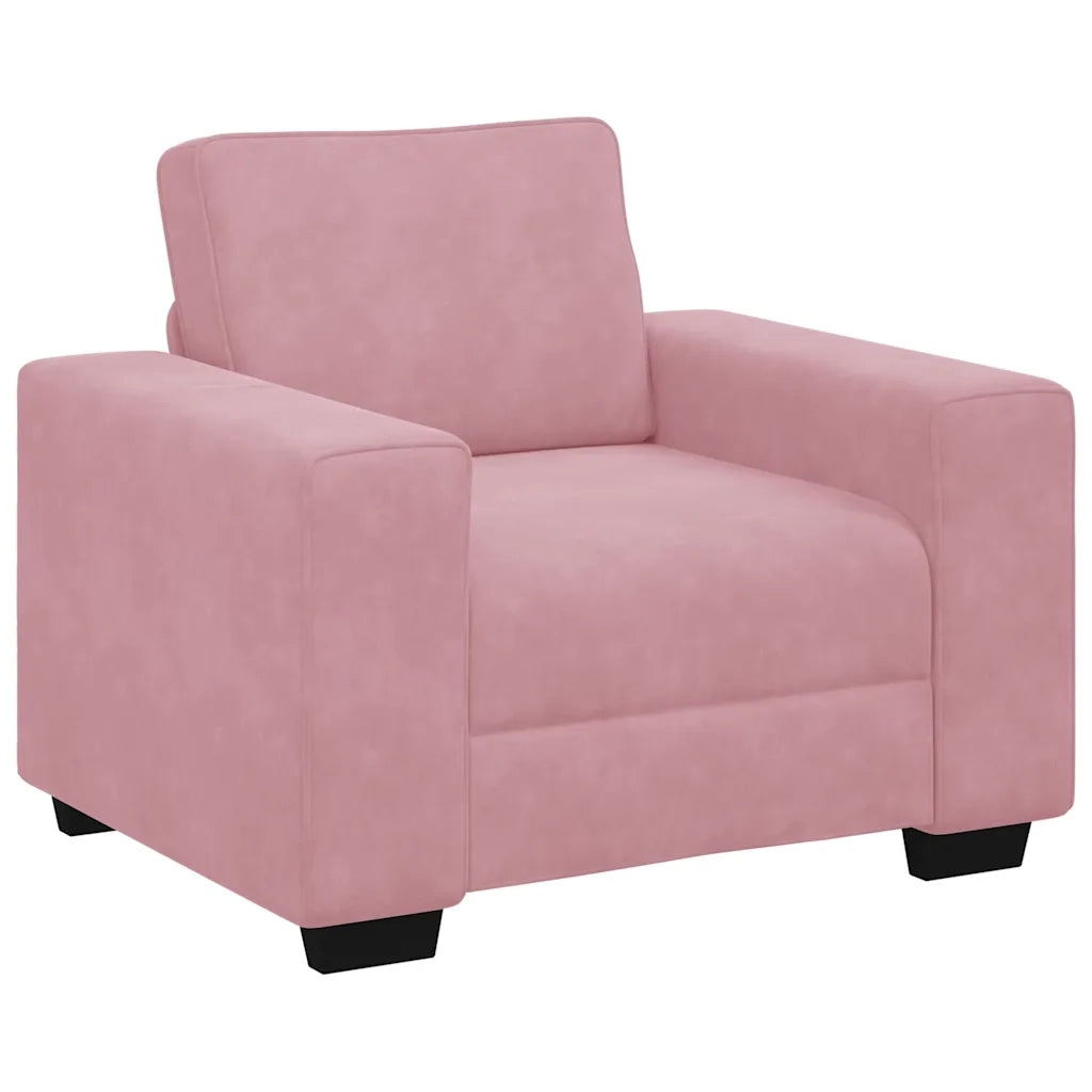 Divano Sedia Rosa 100x77x82 cm Velluto 4105250