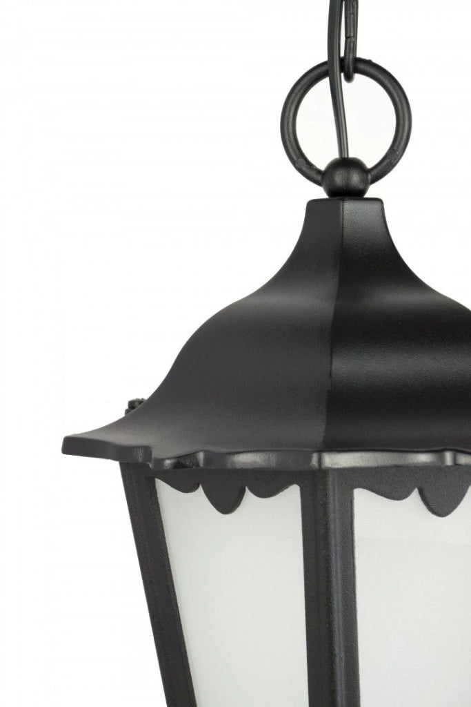 Lampada sospesa esterna SU-MA Retro Ø24 nera IP43 E27