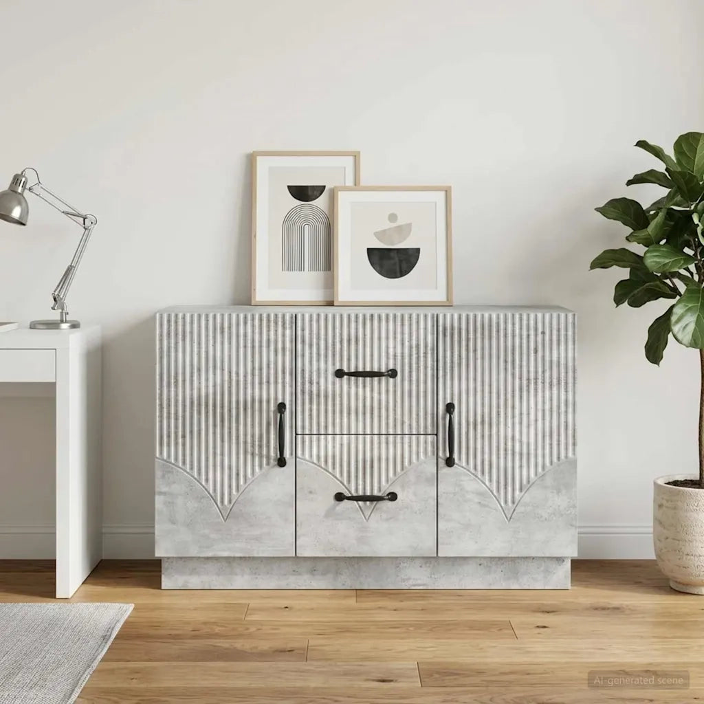 Credenza Grigio Cemento 89 x 34,5 x 57 cm Legno ingegnerizzato 895348