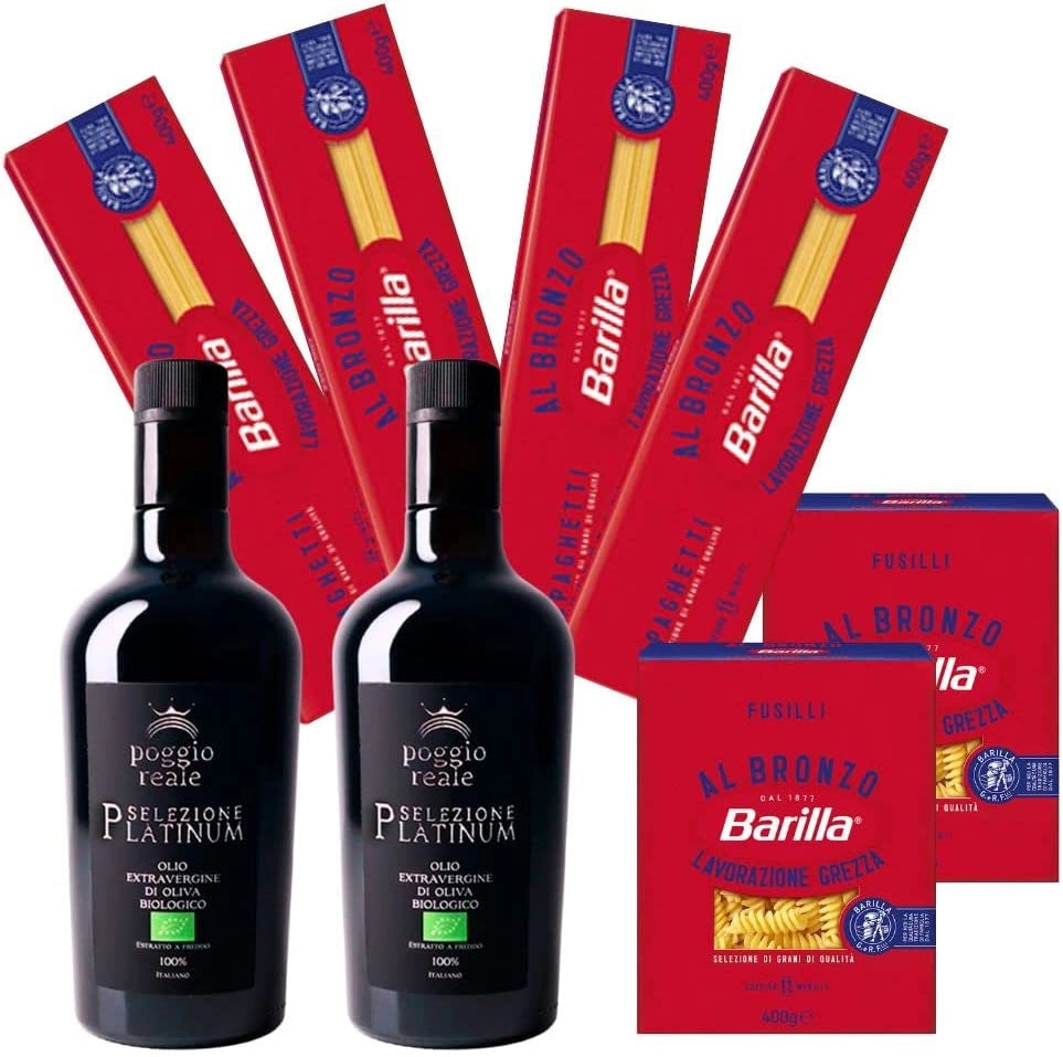 Box gastronomico italiano olio extravergine di oliva biologico pasta barilla