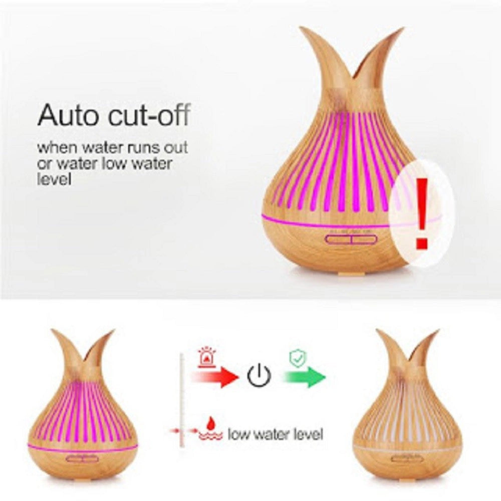 Trade Shop - Diffusore Aromi Umidificatore Ultrasuoni 500ml 8w Aromaterapia Elettrico Tx-8359 -