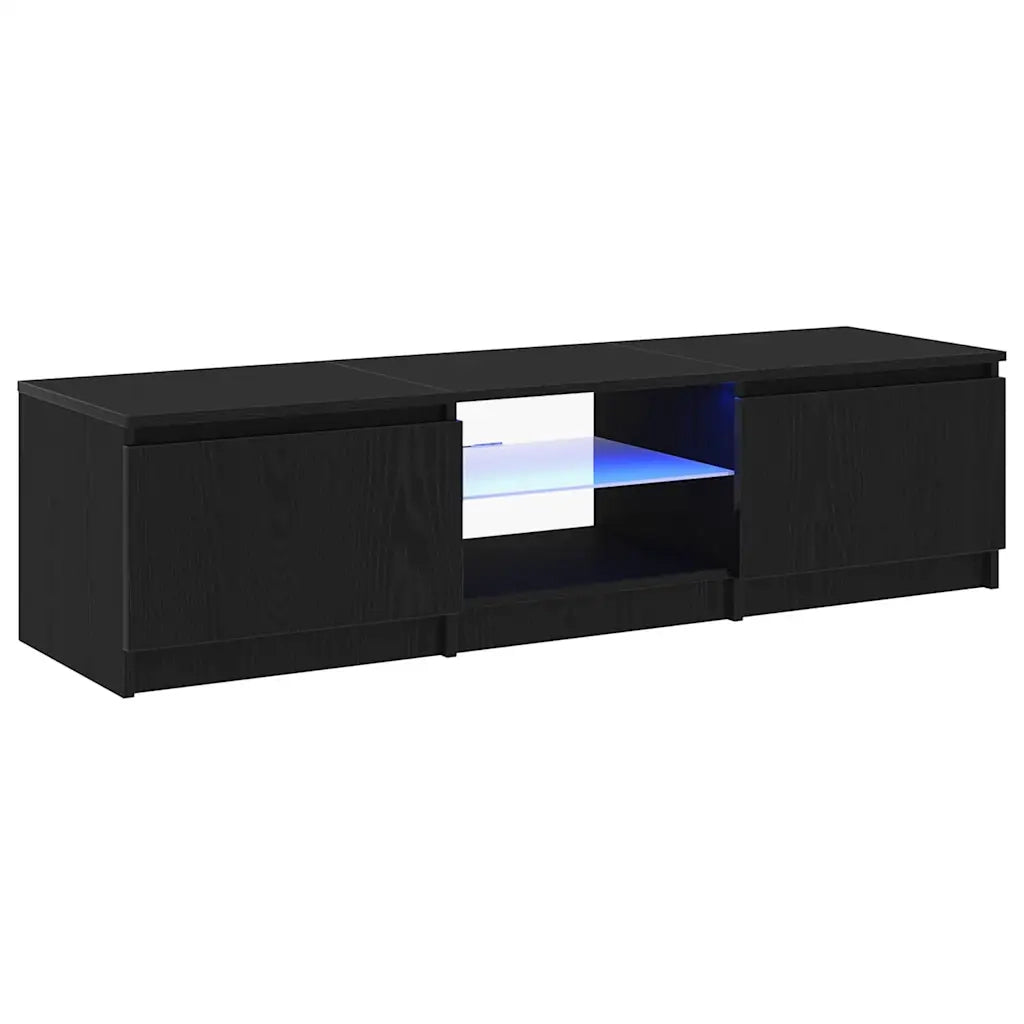 Mobile TV-Credenza per TV-Console TV Rovere Nero 140 x 38,5 x 36 cm Legno multistrato