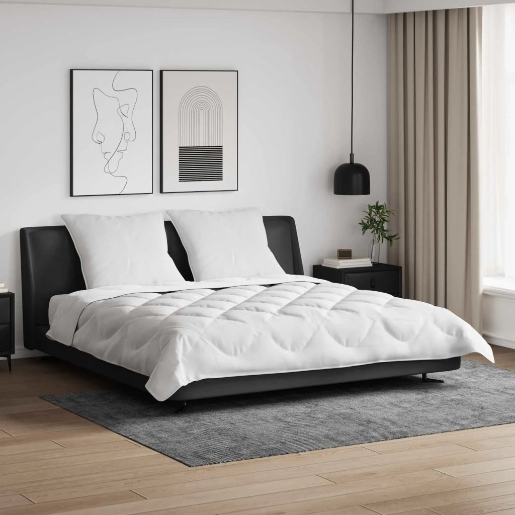 Set di Piumoni 3 pz | Duvet Bianco Microfibra e Piuma d'Oca